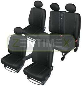 Sitzbezüge Schonbezüge SET SA Hyundai H-1 H1 Stoff schwarz