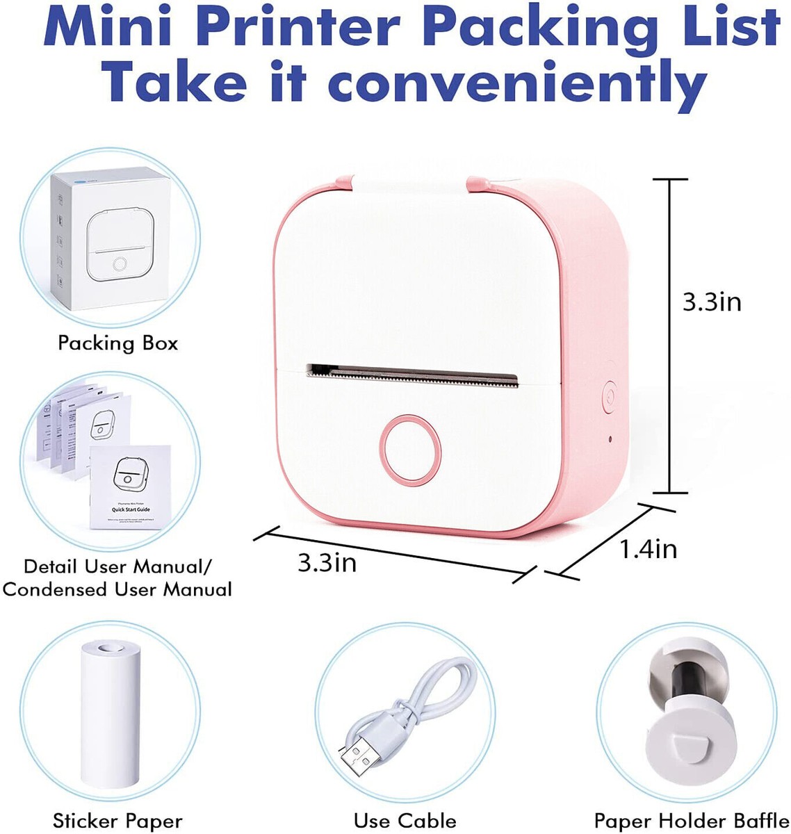 Printer For Despatch Notes Best Thermal Printer Memoking T02 Portable Mini Printer - Thermal ...