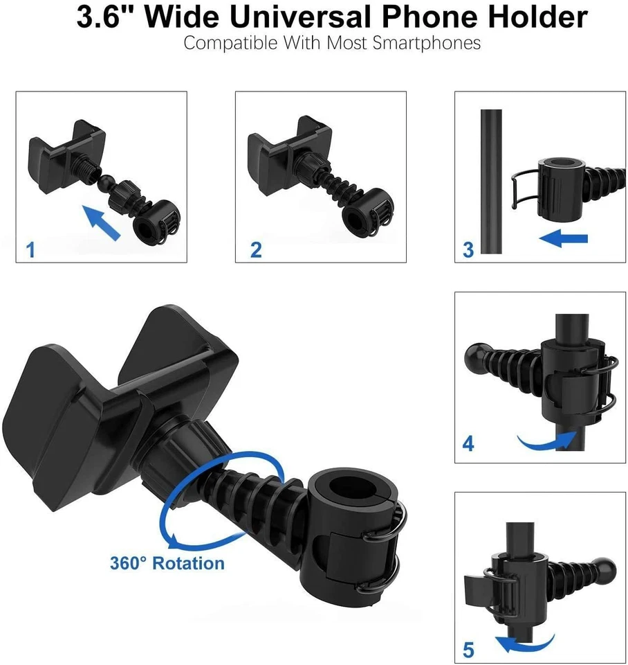 Selfie 9' Ring Light with Tripod Stand and Phone Holder for Photo Vlogging - Image 3 of 4