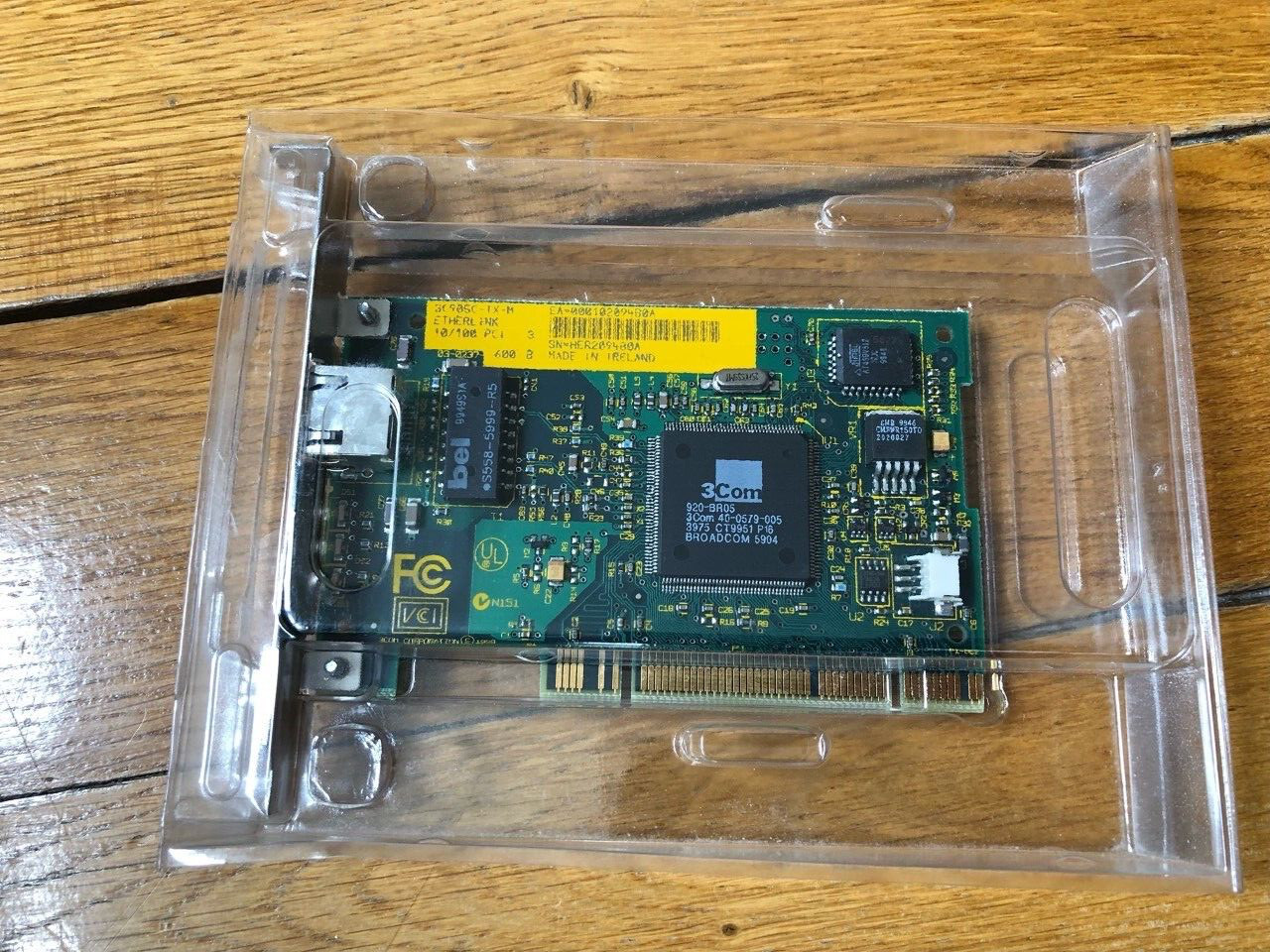 Carte PCI 3Com 3C905-C TX-M neuve pour remplacer un réseau en panne