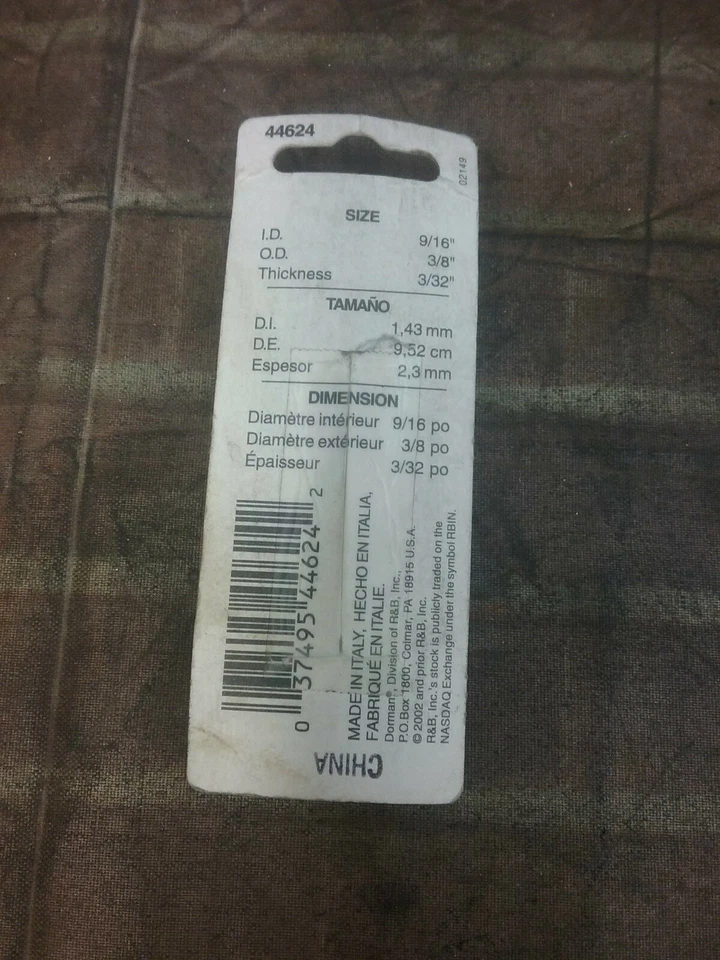 44624 Dorman O-Ring 9/16" X 3/8"  - Image 2 of 2