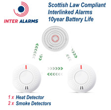 Interlinked Heat & Smoke Alarm Kits - Scottish Law Compliant - Build Your Bundle