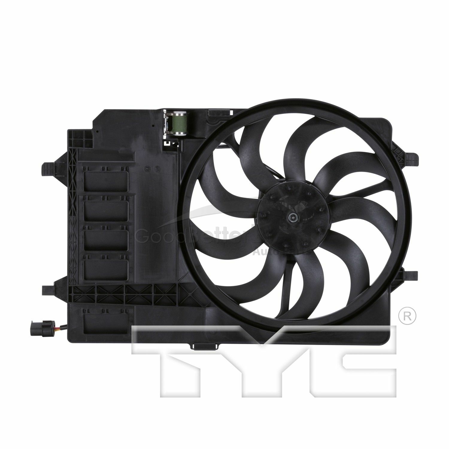 One New TYC Dual Radiator and Condenser Fan Assembly 621080 