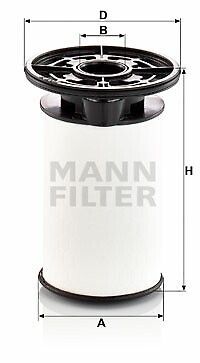 Mann-Filter Kraftstofffilter (Pu 7014 Z) FüR Fiat Ducato Alfa Romeo Giulia-image