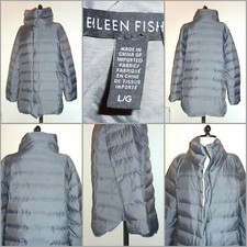 Eileen Fisher Down/feather Jacket - Large - Good Order - Minimal Wear