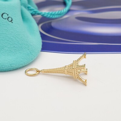ビンテージ ティファニー エッフェルタワーチャーム Tiffany Eiffel Tiffany & Co. 18K Yellow Gold Eiffel Tower Charm Pendant w