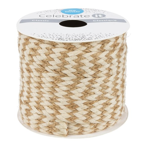 3/4" x 3yd. Natural Brown Jute Trim by Celebrate It® - Picture 5 of 6