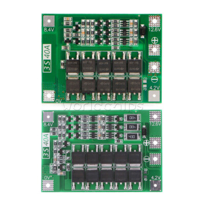 3S 11.1V 12.6V 40A Protection Board Balance BMS For 18650 Li-ion Battery G4C9