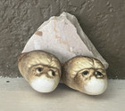 MAIGON DAGA STUDIO POTTERY (MINNESOTA 1970s) TINY OWLS ON A ROCK — photo 5