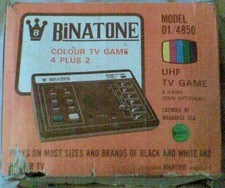 BINATONE COLOUR 4 PLUS 2 TV GAME  01-4850, READ LISTING