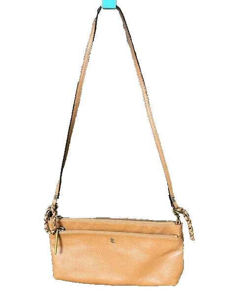 Elliott Lucca brown Leather Crossbody Bag pocketbook purse - Image 3 of 4