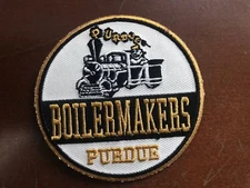 PU Purdue Boilermakers Vintage Embroidered Iron On Patch (NOS) 3" x 3" APX