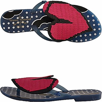 melissa heart flip flops