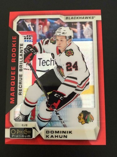 2018-19 O-Pee-Chee Platinum Red Prism 176 Marquee Rookies Dominik Kahun ed/199 - Bild 1 von 2
