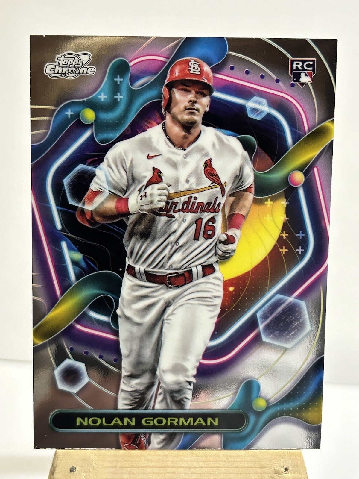 2023 Topps Chrome Cosmic RC Nolan Gorman Rookie Card #16 St. Louis Cardinals