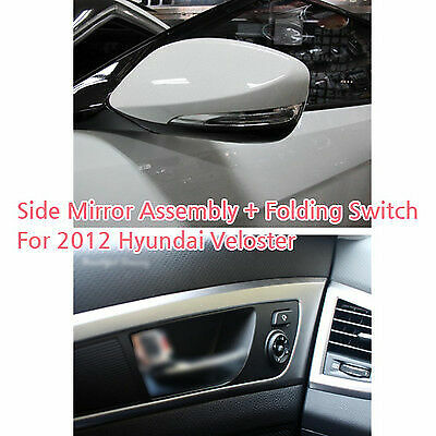 Led Heating Side Mirror Assembly Folding Switch For 2011 2015 Hyundai 
