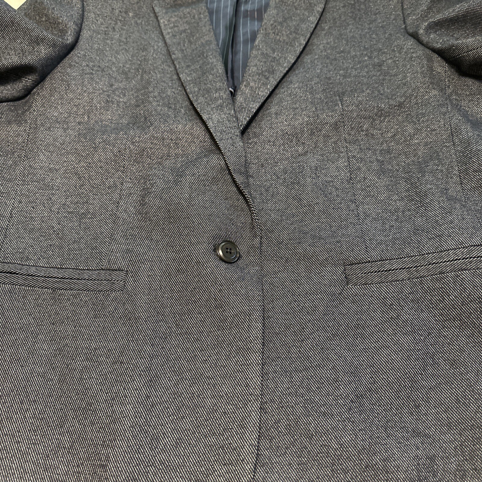 Massimo Dutti Womens Collared Solid Single Button… - image 8