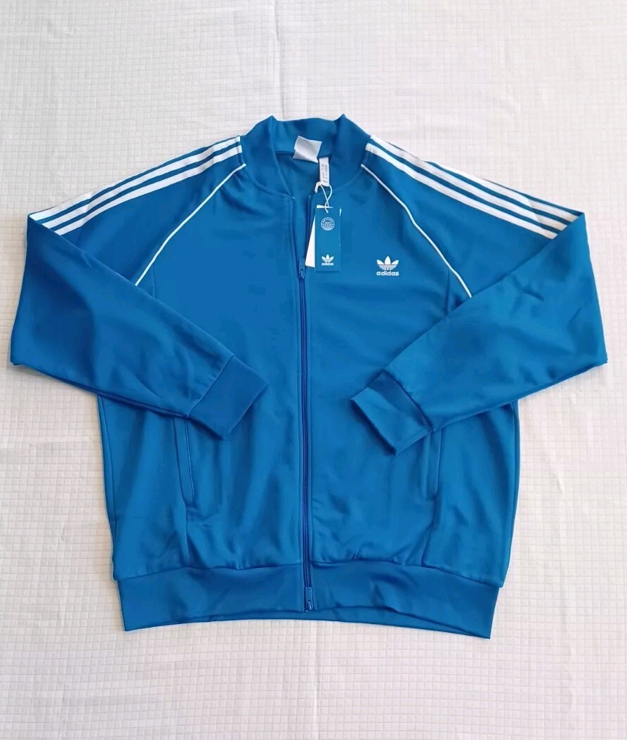 New Adidas Originals Primeblue Superstar Tracksuit~Bluebird