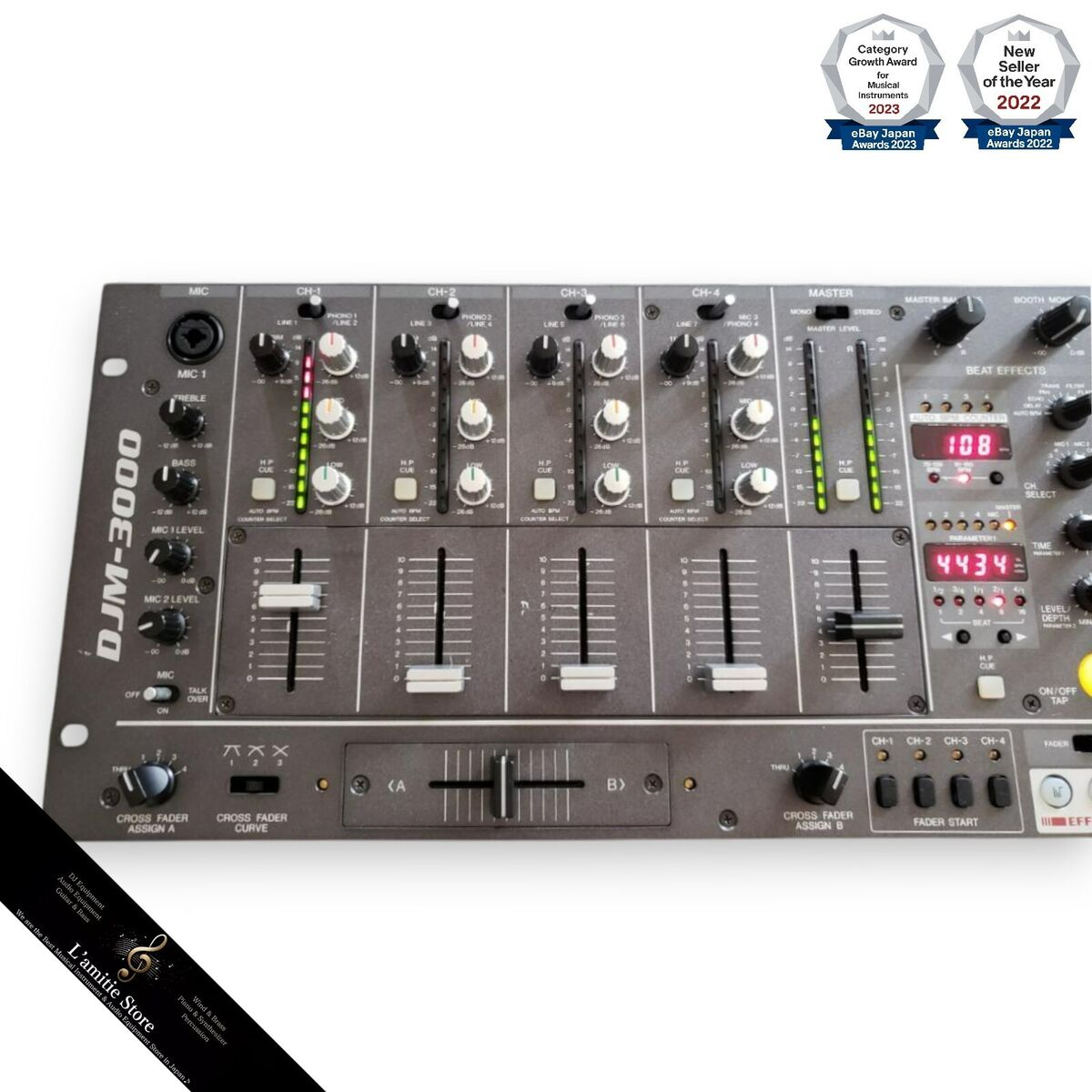 Pioneer DJM-3000 Professional DJ Mixer 4-Channel 4ch DJM3000 Pioneer DJM-3000 Professional DJ Mixer 4-Channel 4ch DJM3000