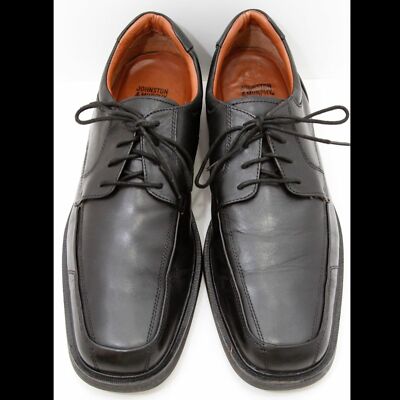 Johnston & Murphy Pattison Sz 11 Oxford C3A A17 Johnston & Murphy Pattison Black Leather Lace Up Oxford  main image 2
