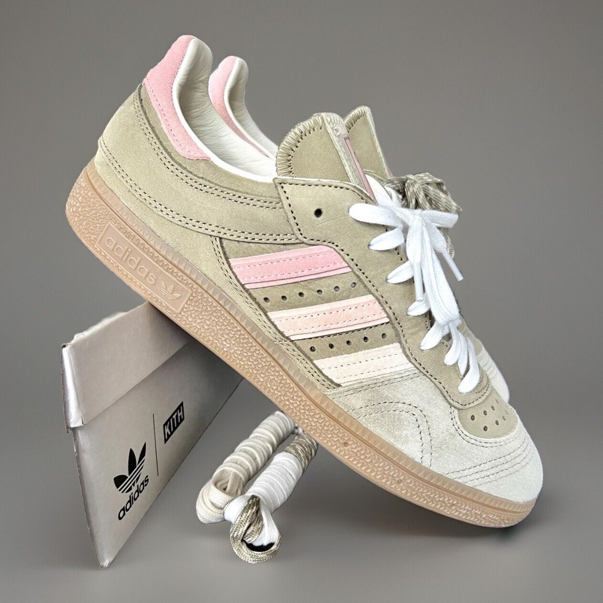 Kith Adidas Handball Top Khaki/Pink Size 8.5 Men's Shoes Kith Adidas Handball Top Khaki/Pink Size 8.5 Men's Shoes