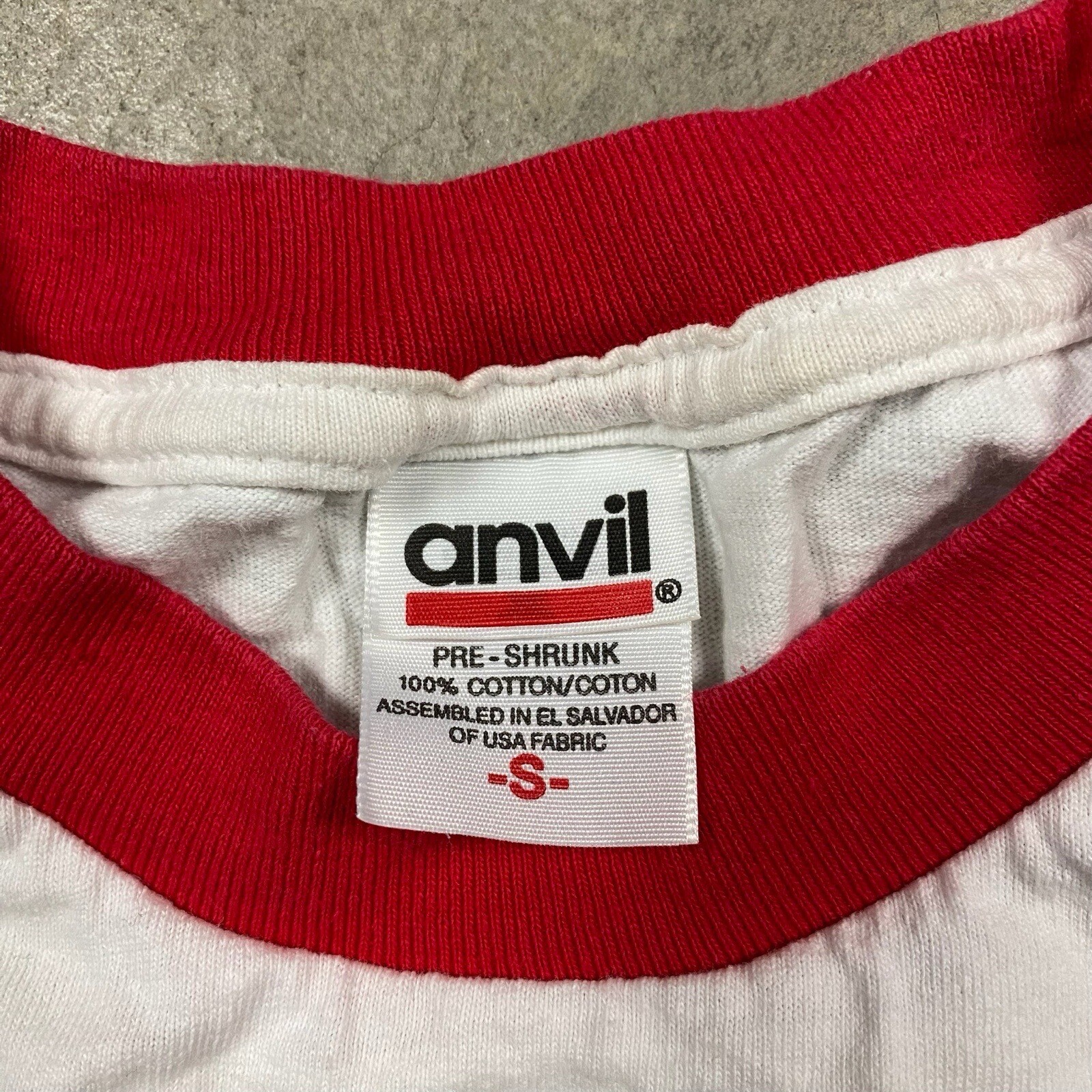 FILA T shirt vintage Rowing Crew Krazy Krew Row Like Nuts Ringer uomo anni '90 divertente