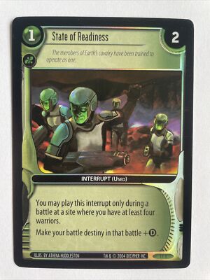 STATE OF READINESS - 1F4 - Promo FOIL black border - WARS TCG - DECIPHER