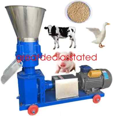 New Animal Feed Wood Pellet Mill Pellet Machine 40-50kg/h 110V & 4500W Motor