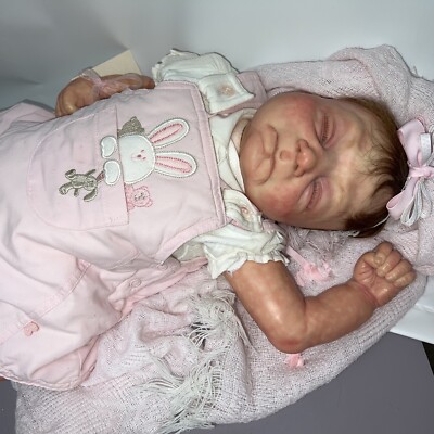 17  OOAK LUCY By Carol Kneisley Cernit Sleeping Weighted Baby Doll 2006  Sweet O