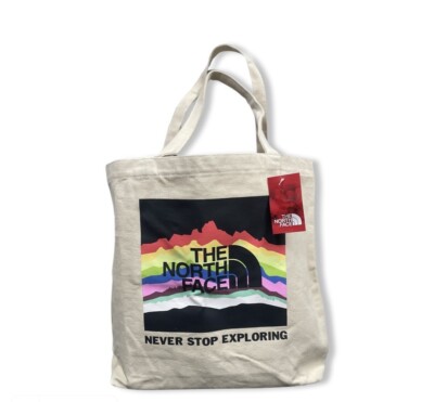 The North Face Pride Tote Beach Bag Rainbow Logo Thmbrswdcm NEW with Tag 