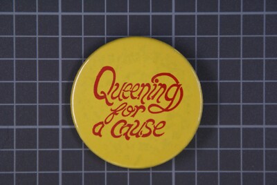 Queen Freddie Mercury Brian May Badge Pin Original Memorial Queening For A Cause
