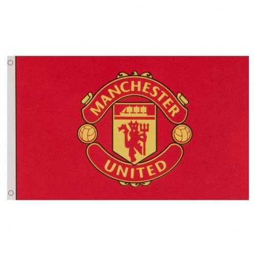 MANCHESTER UNITED FLAG 5' x 3' Official Football Club FC Team Man Utd Man U
