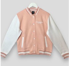 New Women's New Balance Logo Baseball Bomber Jacket Size Xs