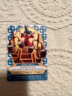 Sorcerers of Magic Kingdom SOTMK Star Card Apprentice Mickey's Broomsticks #01 