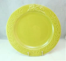Barrarte Portugal Green Textured Farmhouse/Olives Oval Dinner Plate(s), READ*