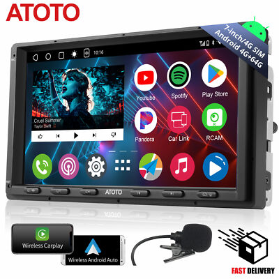 ATOTO A6PL 7 inch Android Double-DIN Car Stereo FM Audio Receivers DriveChat AI