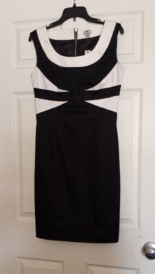 maggy london black white dress Maggy London Women's Midi Dress - Black main image 1