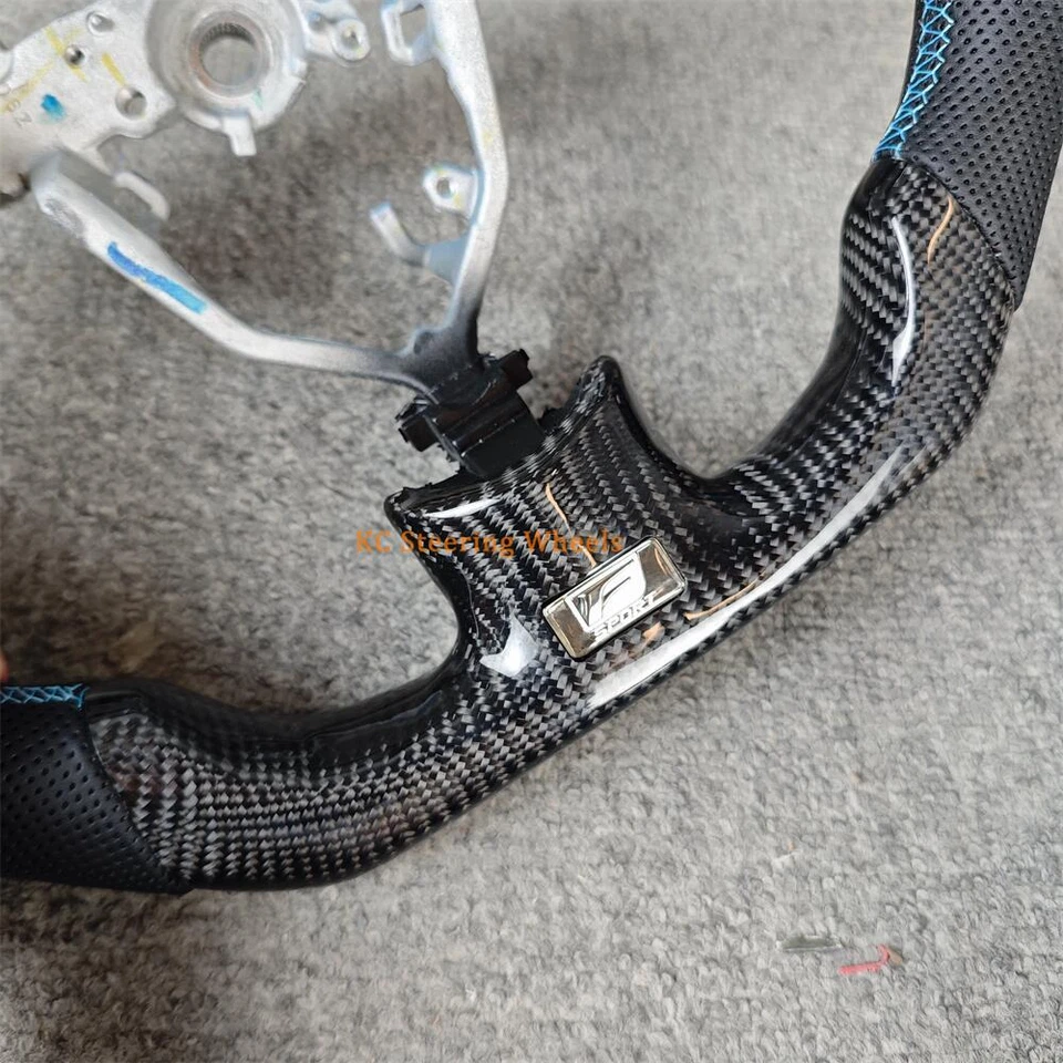 Carbon Fiber black leather Steering Wheel fit For Lexus ES350 GS350 2007-2009 - Image 3 of 4
