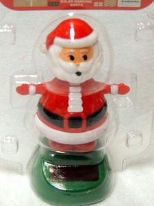 solar dancing santa