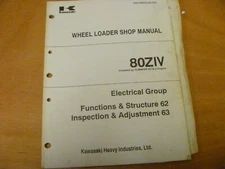 Kawasaki 80ZIV Wheel Loader Electrical System Wiring Diagrams Schematic Manual