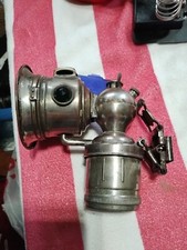 Antique Carbide Bicycle Lamp Lantern Light - Miller Birmingham