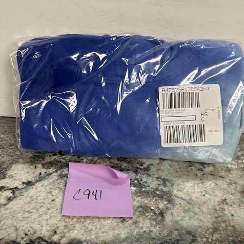 Sport Savvy Women's Top Plus Sz L Ombre Tie-Dye French Terry Blue A476756 Hooded - Picture 11 of 13