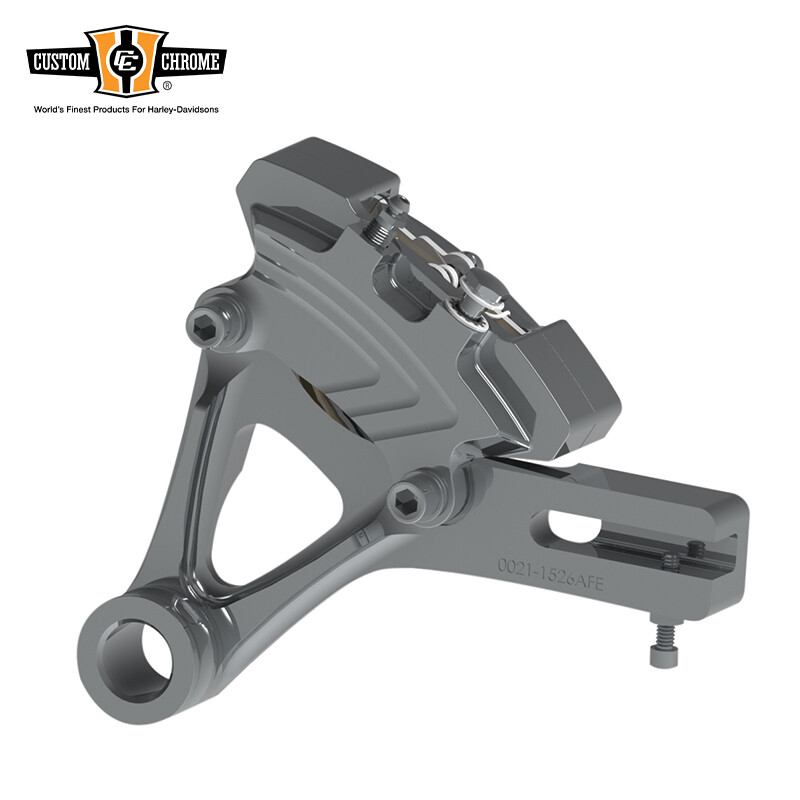 Harley Dyna FXD 2008-12 Chrome Rear Brake Caliper Assembly 25MM Axel Fit