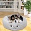 thumbnail 9 - Pet Dog Cat Calming Bed Round Nest Puppy Warm Soft Plush Comfortable F Sleeping