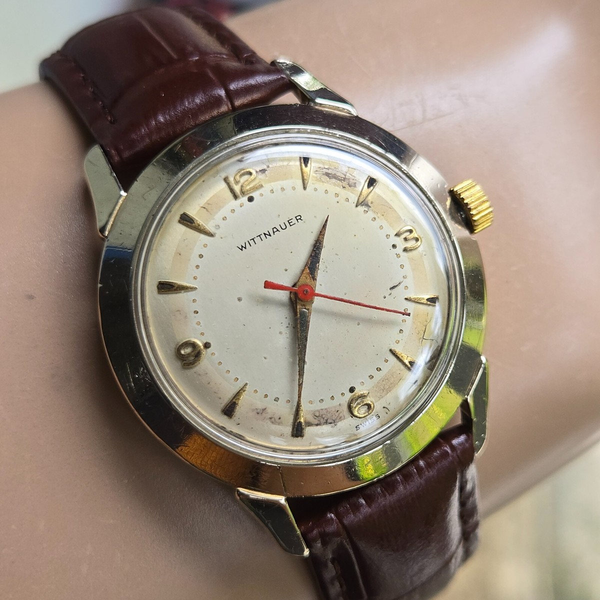 Wittnauer automatic手巻き時計 Vintage WITTNAUER men's automatic watch day/date D11AB 17Jewels