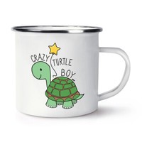 VerrüCkte SchildkröTe Jungen Emaille Becher Tasse Tiere Scherz Pet Sohn