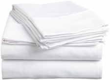 Cal/King/Queen/Twin/FullXL 1000 TC Egyptian Cotton White Solid All Bedding Items