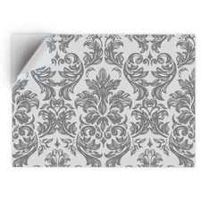 1 x Vinyl Sticker A5 - BW - Vintage Floral Wallpaper Pattern  #43716
