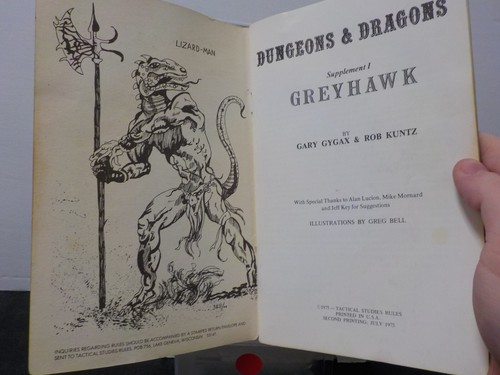 G331 Dungeons & Dragons Greyhawk Supplement 2nd Print Gygax & Kuntz 1975 - Picture 10 of 11