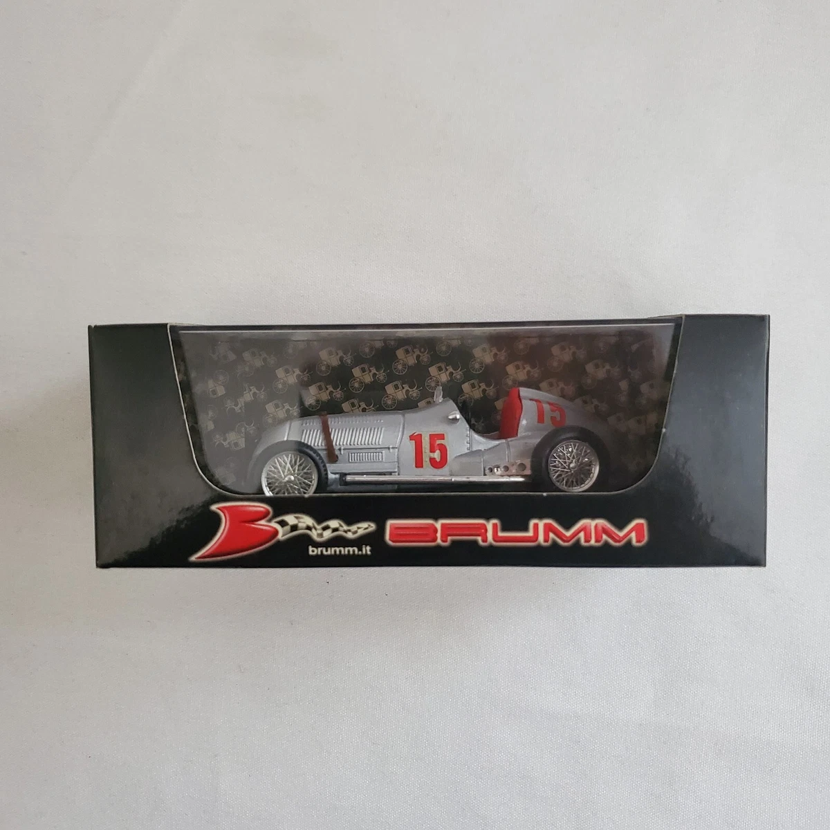 Brumm 1/43 Auto Union 1936 B. Rosemeyer Autostory Diecast Model F1 Car